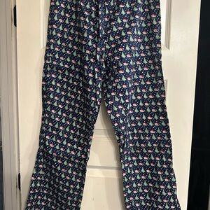 Vineyard Vines Men’s Festive Christmas Holiday Blue Pajama Pants- S